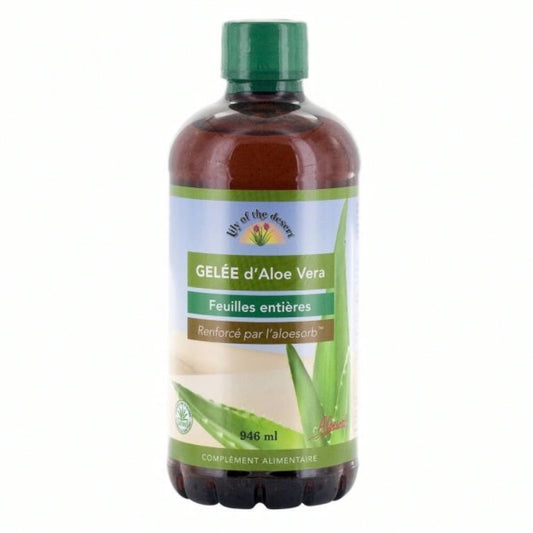 Gelée à boire à l'aloe vera