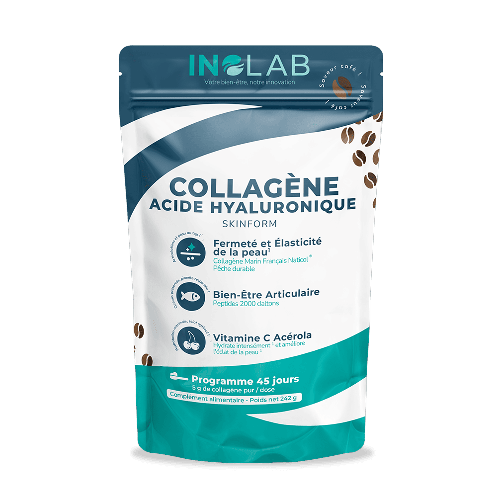 Collagène marin 2000 Da + acide hyaluronique + Vitamine C