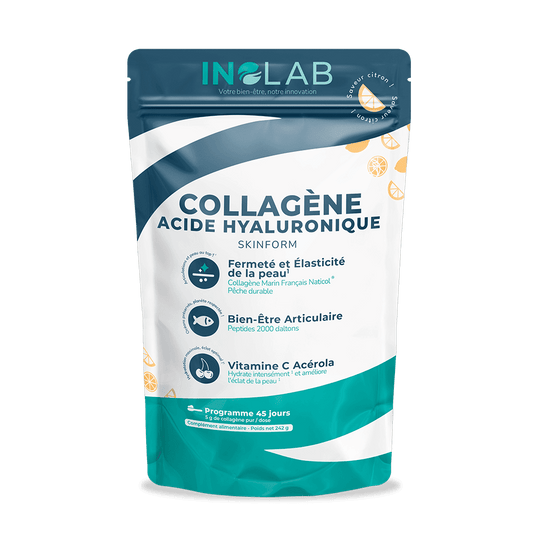 Collagène marin 2000 Da + acide hyaluronique + Vitamine C